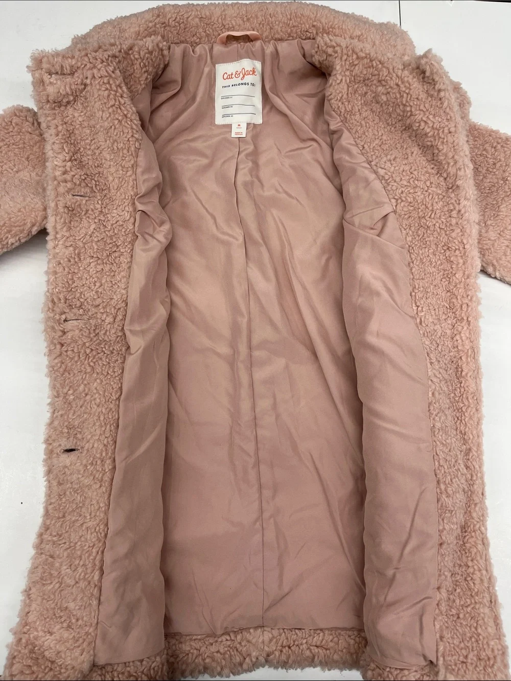 NEW Cat & Jack Girls Pink Fleece Jacket